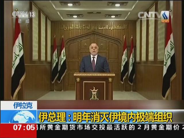 伊拉克总理：明年消灭伊境内极端组织