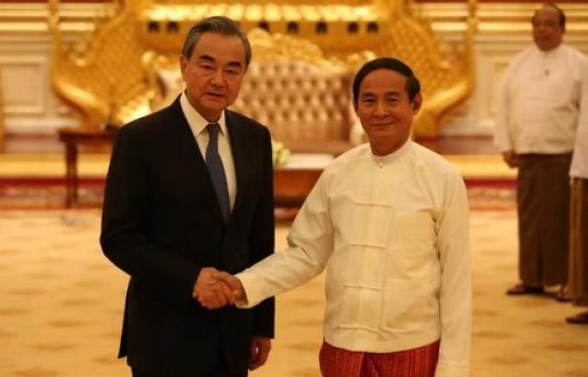 缅甸总统 国务资政兼外长分别会见王毅